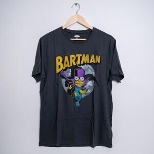 BARTMAN The Simpsons T-shirt Men SIZE M T Shirt Grey